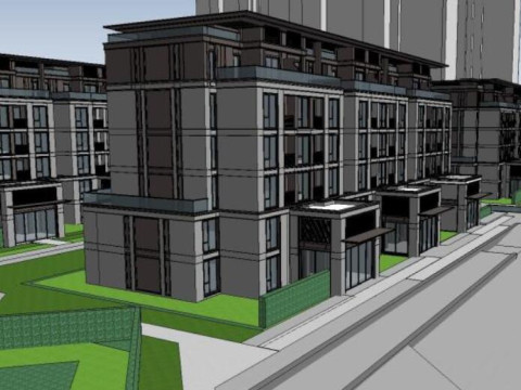 近代住宅建築のSU 3Dモデル