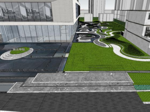 Design of Landscape Sketching Model for Modern Demonstration Zone 3D 模型