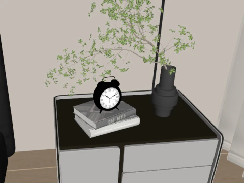 Modern bedroom 3D Model