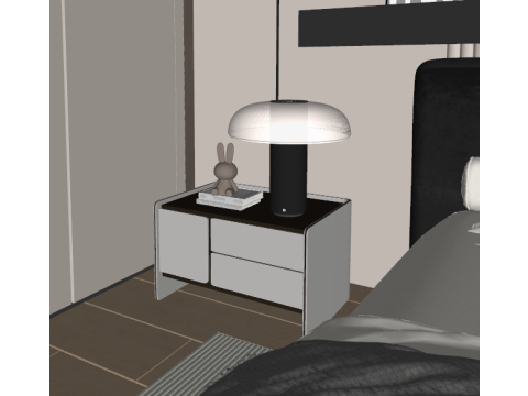 Modern bedroom 3D 模型