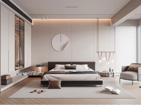 Modern Bedroom 3D Model