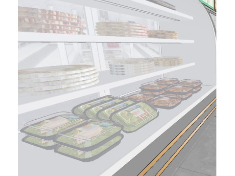 Interior Design Lamian Noodles Restaurant Space Design Scheme Su Jingpin Model Modello 3D