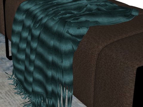 Indoor and outdoor sofa seats su model 3D Model