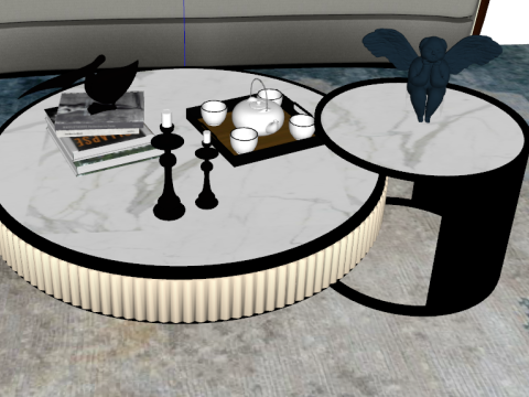Indoor and outdoor sofa seats su model 3D Model