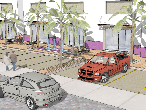 Fashion store architecture SketchUp model 3D 모델