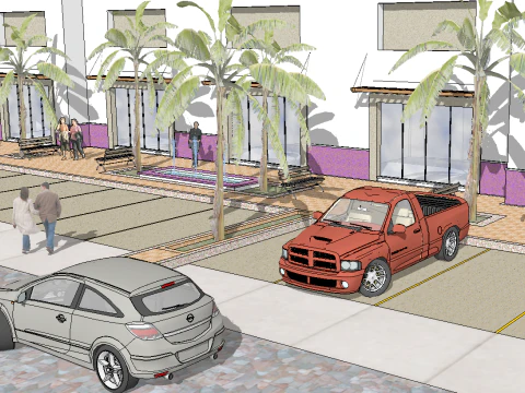 Fashion store architecture SketchUp model 3D Model