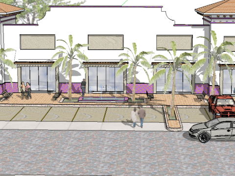 Fashion store architecture SketchUp model 3D 모델