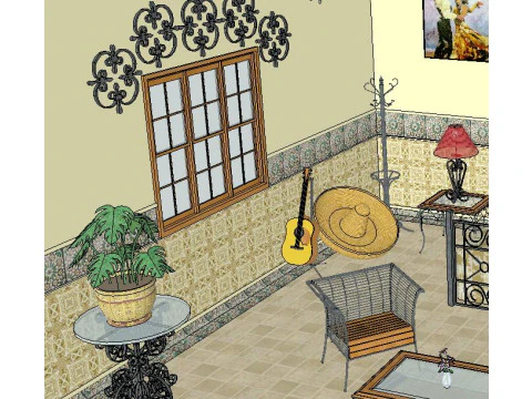 Comfort Bedroom SketchUp Model Download 3D Model