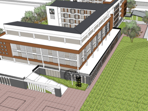 Primary and junior high school bidding plan 3D Model