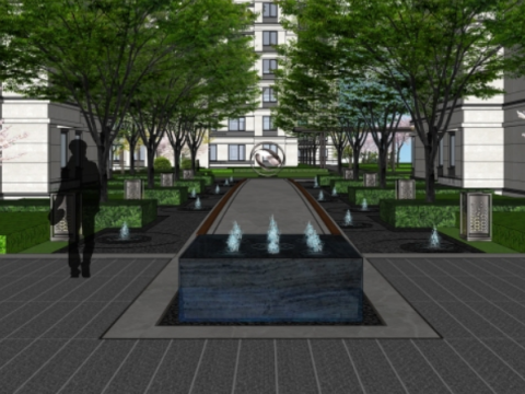 Fashion ArtLuxury Residential Area Su Model 3D Model