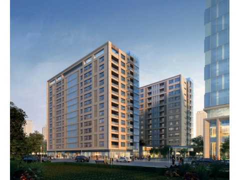Modern style ground floor commercialhotel apartment building SU model 3D Модель