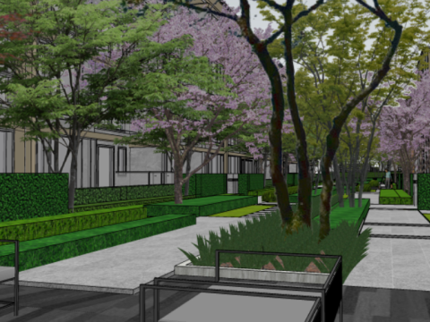 Modern Light Luxury Elegant Enjoyment Landscape Area Su Exquisite Model 3D 模型