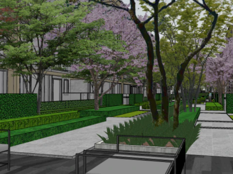Modern Light Luxury Elegant Enjoyment Landscape Area Su Exquisite Model 3D Model