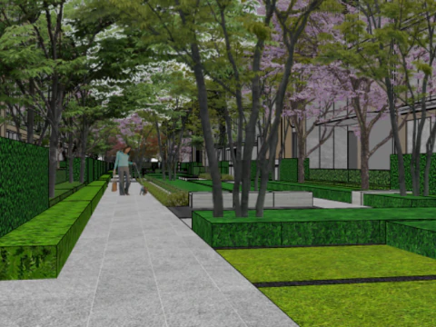 Modern Light Luxury Elegant Enjoyment Landscape Area Su Exquisite Model 3D Model