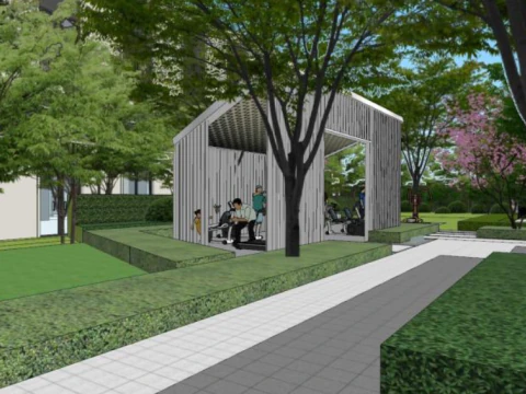 Landscape Design of Modern Style Residential Areas 3D Model