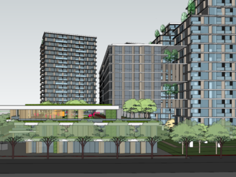 Modern rental housingcommercial bidding building SU model 3D Modell