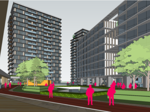 Modern rental housingcommercial bidding building SU model 3D Modell