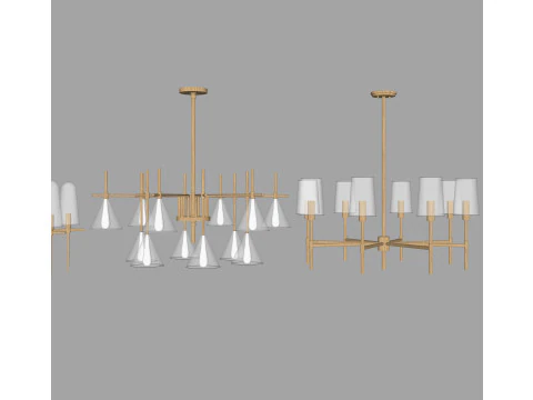Chandelier combination 3D Model