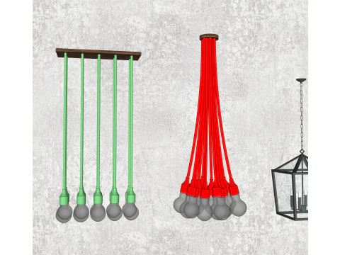 Chandelier combination 3D Model