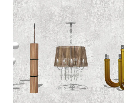 Chandelier combination 3D Model