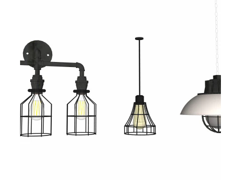 Chandelier combination 3D Model