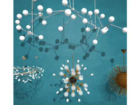 Chandelier combination 3D Модель