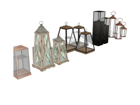 Chandelier combination 3D Model