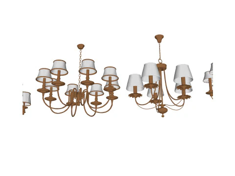 Chandelier combination 3D Model