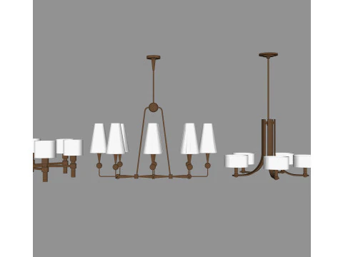 Chandelier combination 3D Model