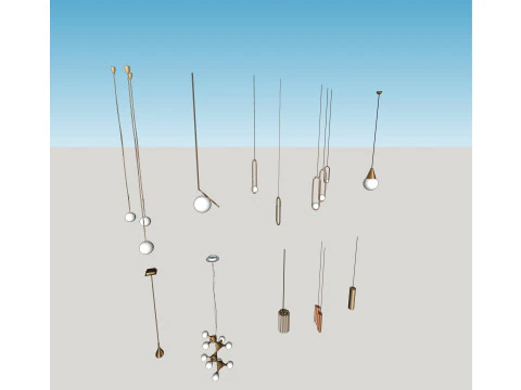 Chandelier combination 3D Model