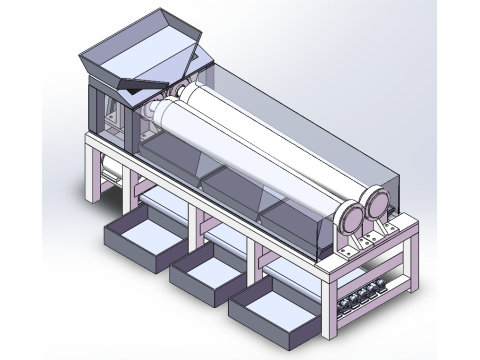 Sweet potato sorting equipment sw20 editable Modello 3D