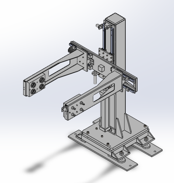 Three-axis clamping machine sw22 editable 3D 模型 .c4d .max .obj .3ds .fbx .stl .blend 