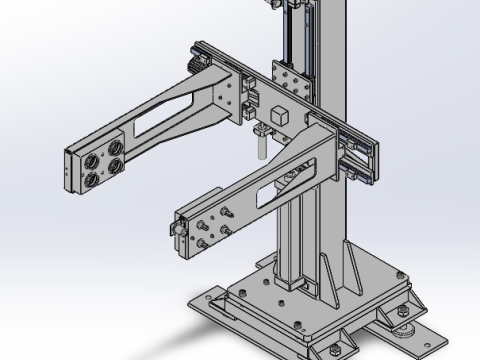 Three-axis clamping machine sw22 editable 3D 모델