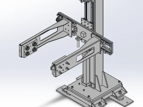 Трехосевой зажимной станок SW22, редактируемый 3D Модель