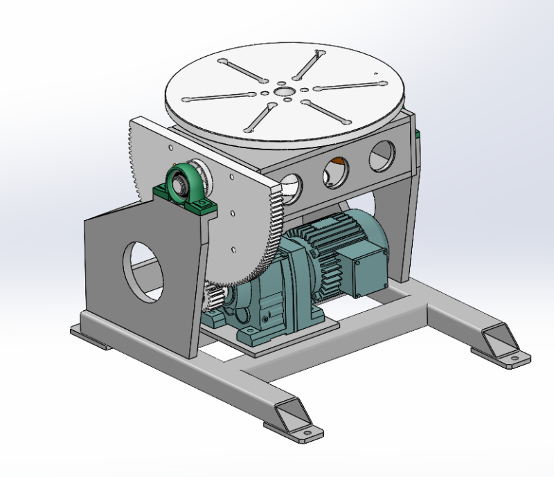 Two-axis positioner sw23 editable 3D Model .c4d .max .obj .3ds .fbx .stl .blend