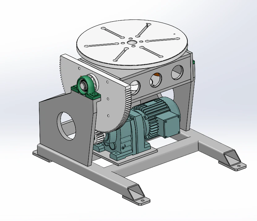 Two-axis positioner sw23 editable 3D Model .c4d .max .obj .3ds .fbx .stl .blend 
