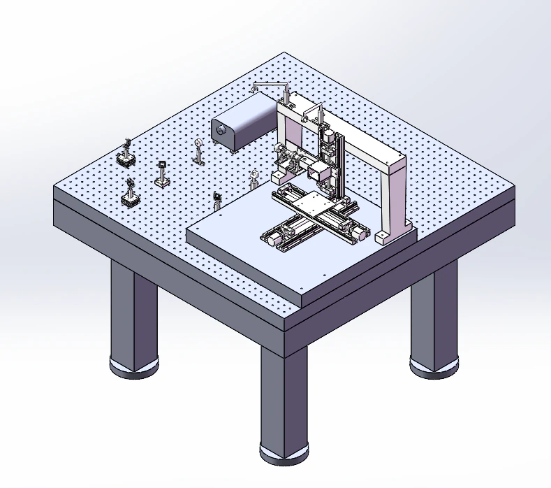Optical experiment platform sw23 editable 3D Model .c4d .max .obj .3ds .fbx .stl .blend 