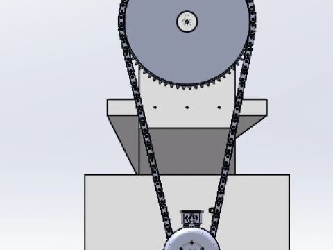 Parallel grading walnut shell breaking machine 3D Model