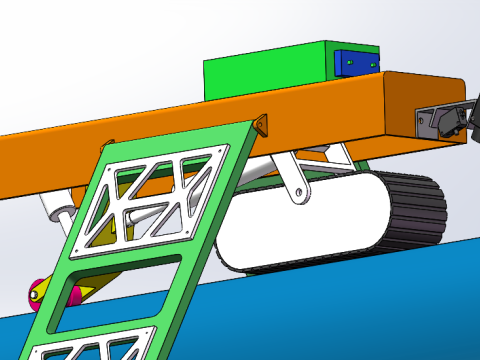 Pole-climbing robot sw16 is editable 3D Модель