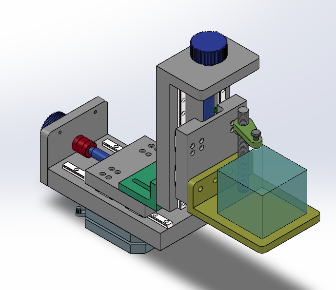 Prism lifting translation stage sw17 editable 3Dモデル .c4d .max .obj .3ds .fbx .stl .blend