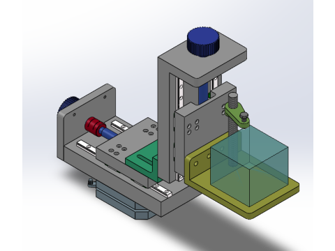 Prism lifting translation stage sw17 editable 3D Modell