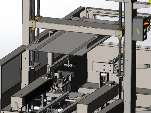 High speed unboxing machine sw18 editable 3D Model