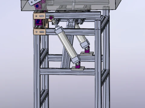 Rejilla volteadora para bandejas de comida Editor editable SW22 Modelo 3D