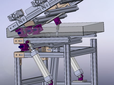 Food tray flipping rack SW22 editable editor 3D Model