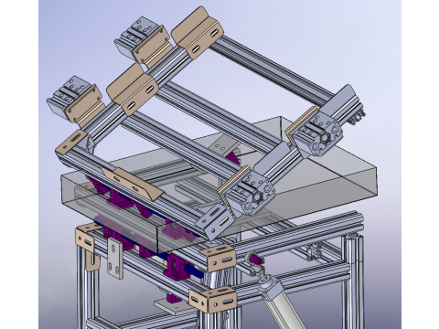 Food tray flipping rack SW22 editable editor 3D Model