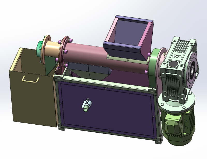 Screw oil press sw21 editable 3D मॉडल .c4d .max .obj .3ds .fbx .stl .blend