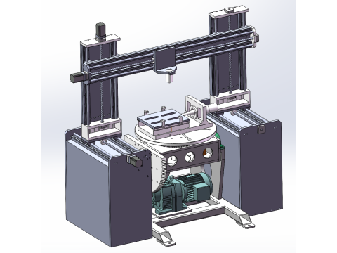 Laser processing machine sw21 editable Model 3D