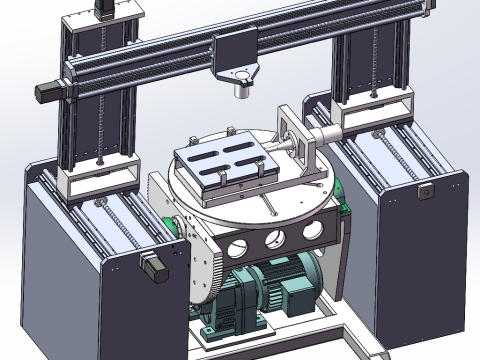 Laser processing machine sw21 editable Model 3D