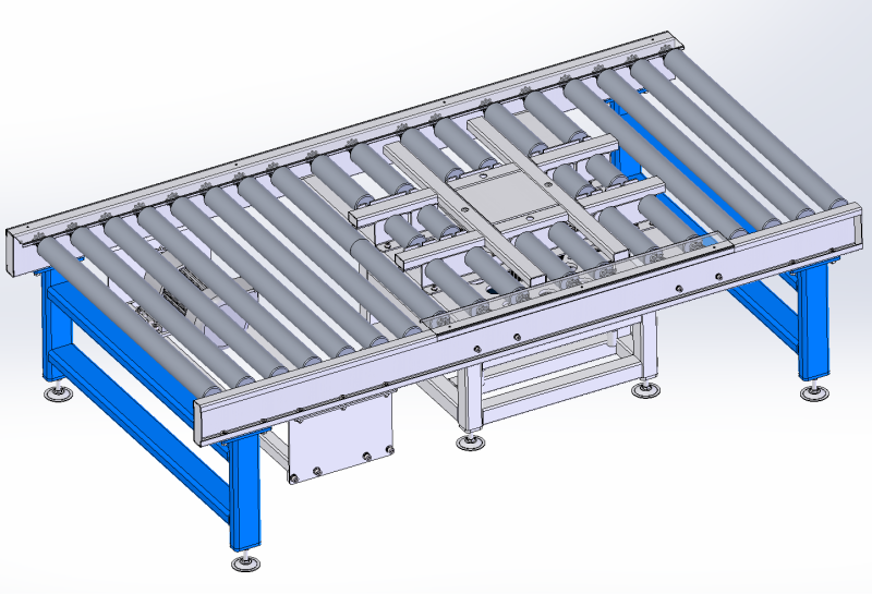 Jacking rotary drum line sw22 editable Model 3D .c4d .max .obj .3ds .fbx .stl .blend