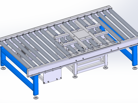 Jacking rotary drum line sw22 editable Model 3D